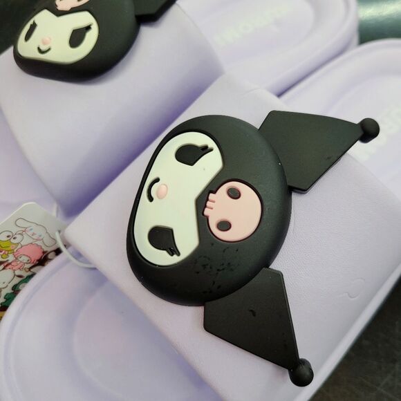 Brand New Sanrio Kuromi Big Charm Slippers Size: US 8.5 - Picture 5 of 9